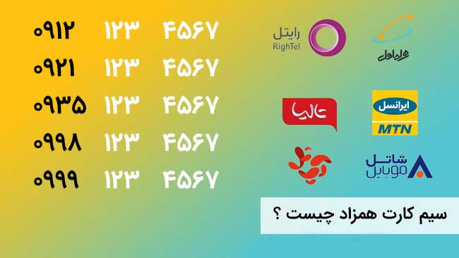 خرید سیم کارت همزاد